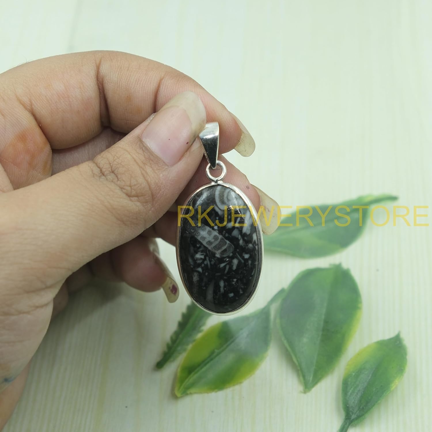 Buffalo Turquoise Gemstone Pendant Pure 925 Sterling Silver Handmade Statement Pendant Necklace Oval Shape Pendant Necklace Gift Jewelry for Men and Women Girlfriend - Image 6