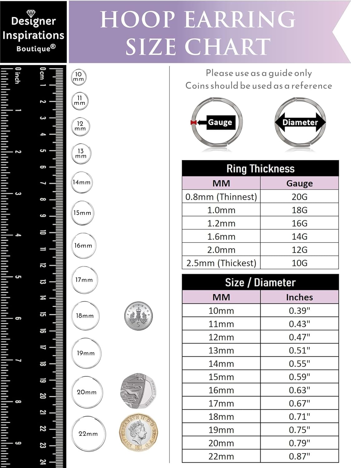 13MM Diamond Cut Square/Flat Edged Tube Half Hinged Sterling Silver Sleeper Hoop Earrings for Women Men Girls - Polished Unisex Round Hoop Earrings - Image 7