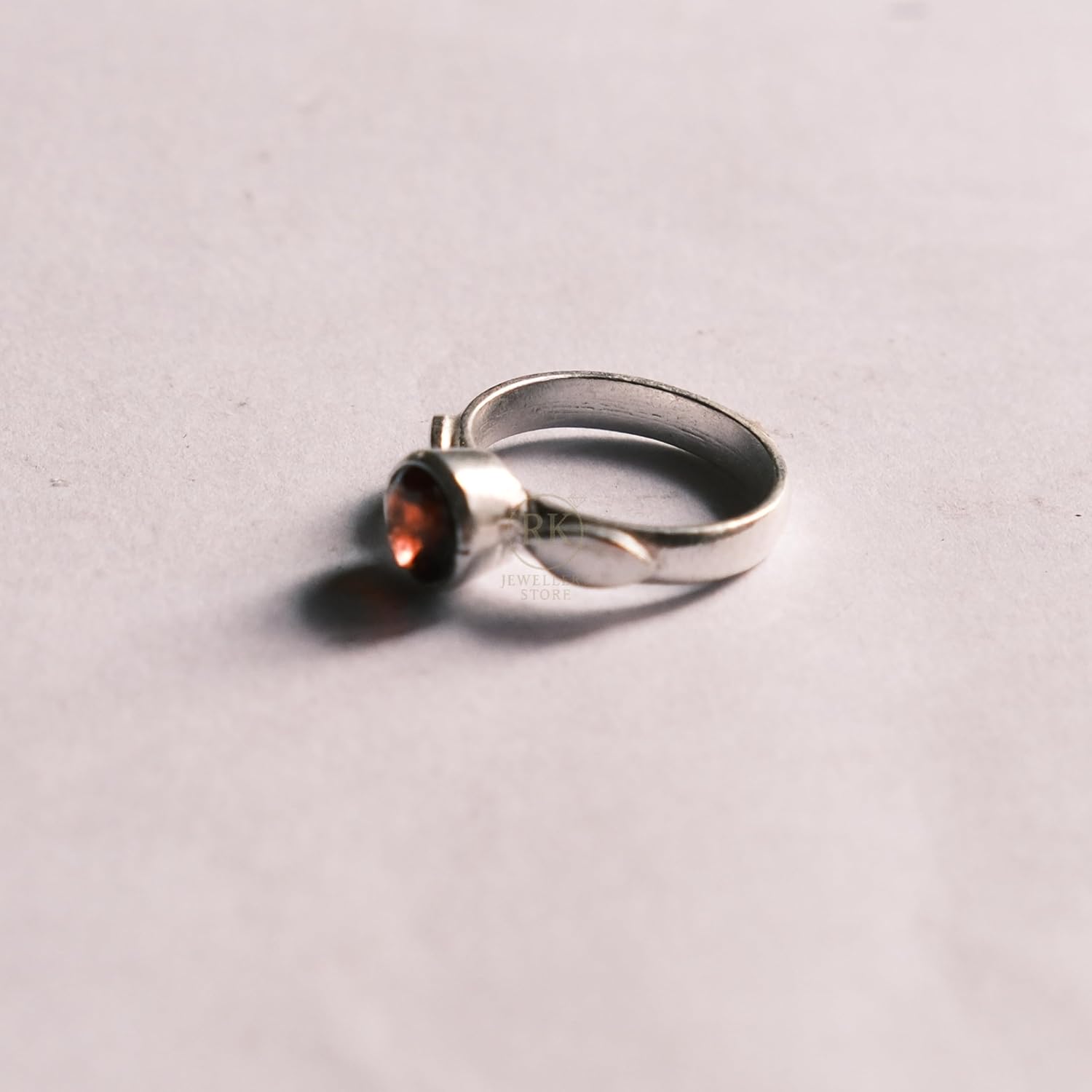 Unique Red Garnet Pure 925 Sterling Silver Handmade Boho Promise Cut Stone Ring Gift Jewellery For Wife Mom (P) - Image 7