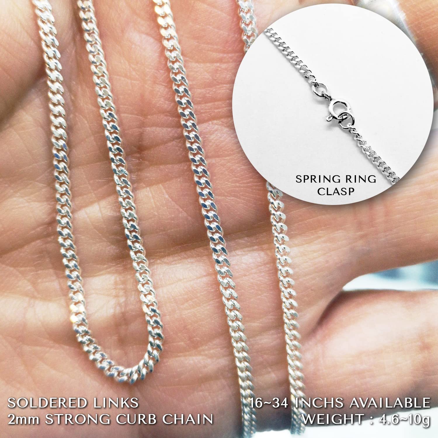 Genuine 925 Sterling Silver Personalised Plain Thick Cross Pendant Necklace/Gifts Ideas For Him, Her and Kids/Free Engraving Service/Quality Handmade Silver - KIMNKIM D4-2 - Image 6