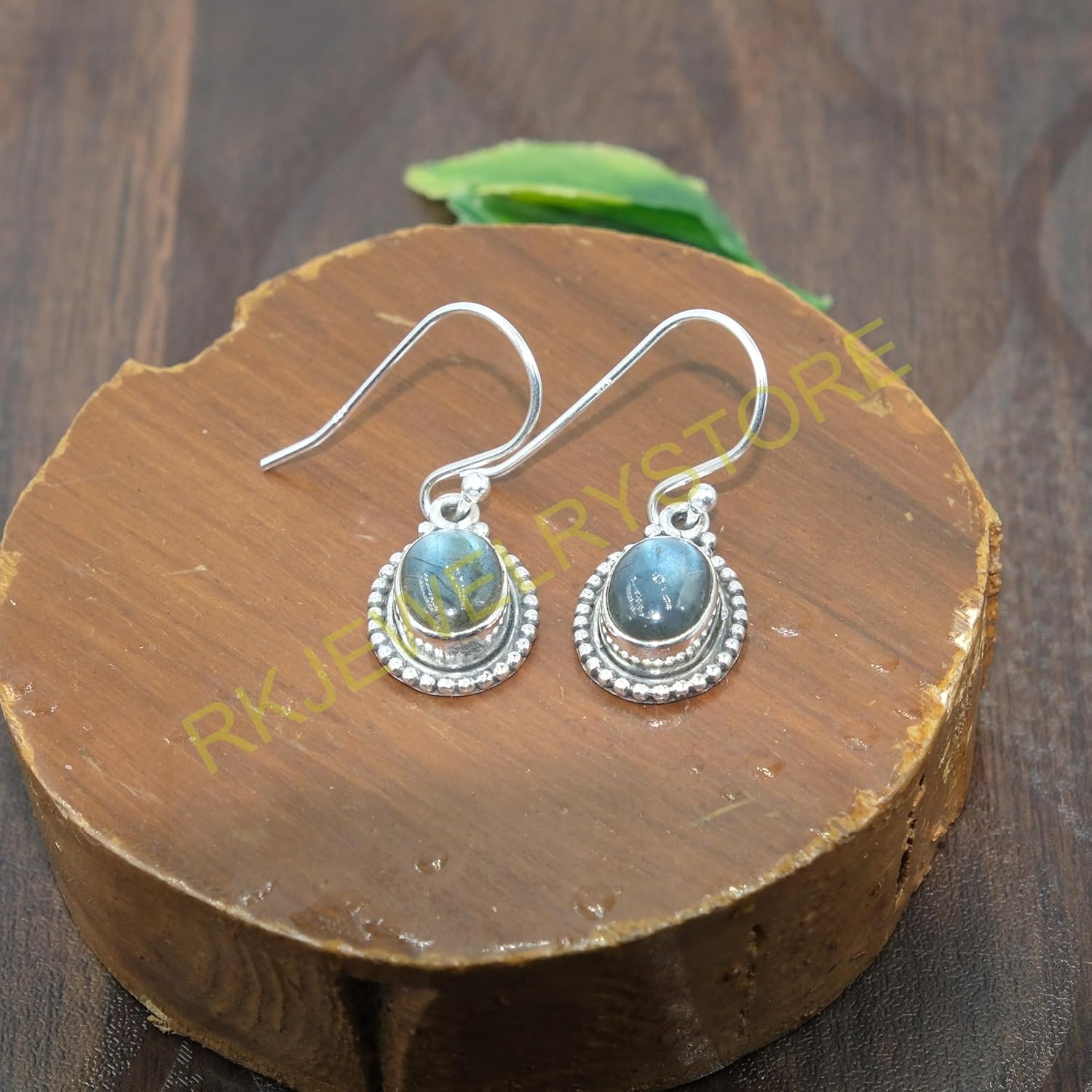 Blue Labradorite Stone Pure 925 Sterling Silver Handmade Earrings Anniversary Gift Jewelry For Women - Image 6