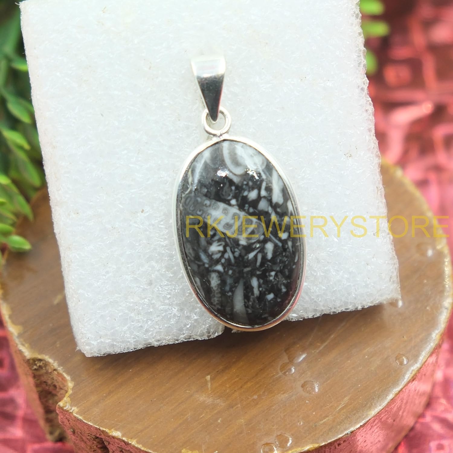 Buffalo Turquoise Gemstone Pendant Pure 925 Sterling Silver Handmade Statement Pendant Necklace Oval Shape Pendant Necklace Gift Jewelry for Men and Women Girlfriend - Image 8