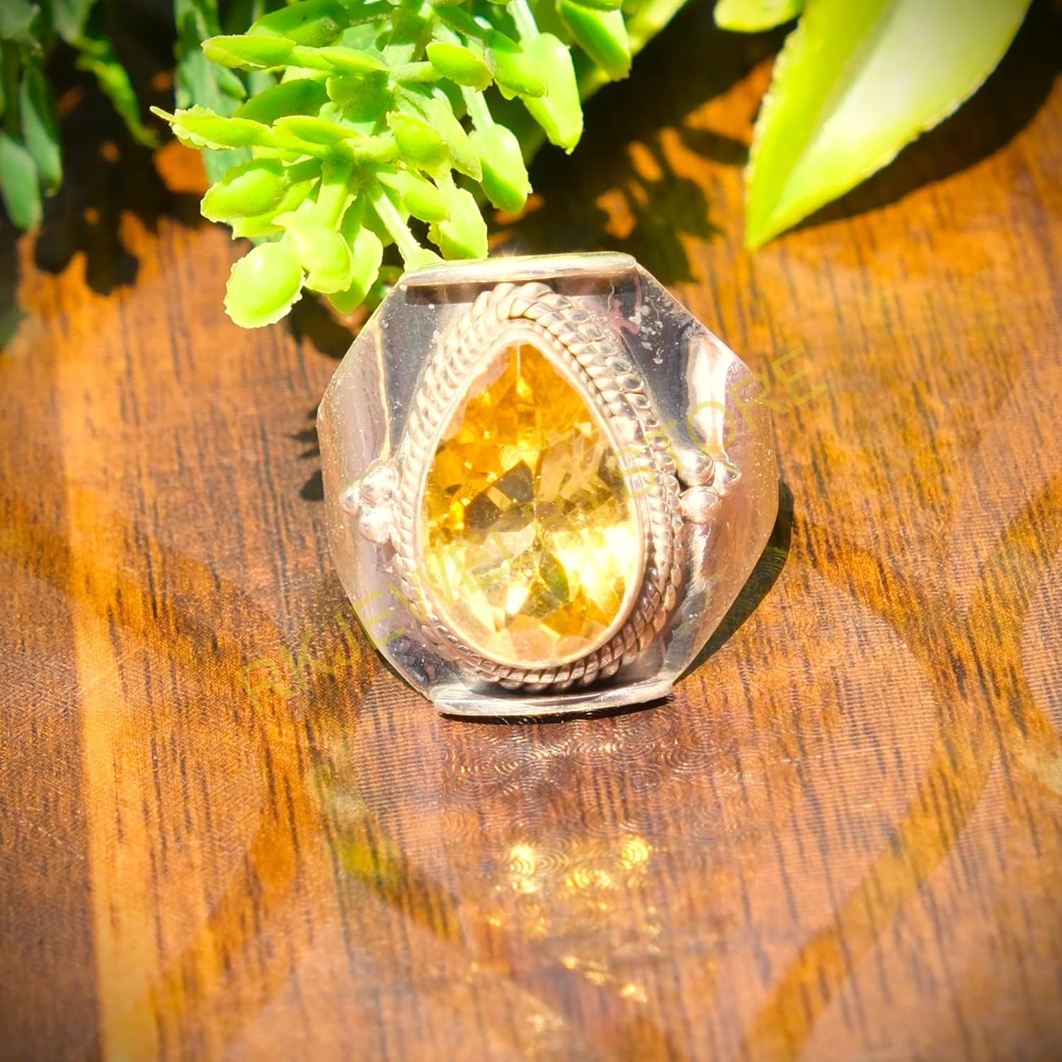 Citrine Pure 925 Sterling Silver Handmade Design Statement Ring Yellow Stone Ring Citrine Jewelry Wedding Gift Jewelry For Her (8) - Image 2