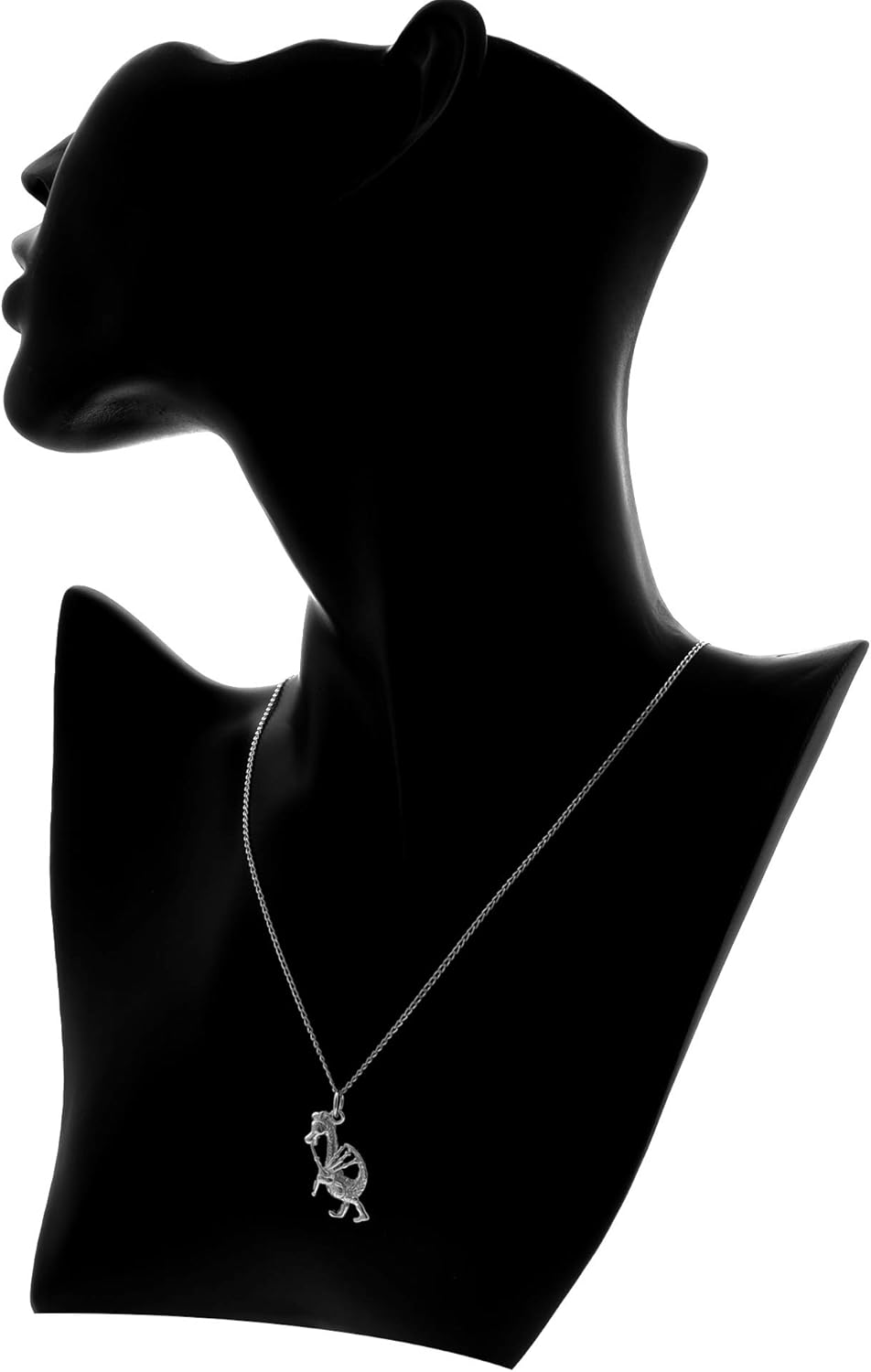 Alexander Castle 925 Sterling Silver Scottish Nessie Piper Necklace 25mm x 10mm Pendant with 18" Silver Chain & Jewellery Gift Box - Scottish Gifts for Women & Men - Image 3
