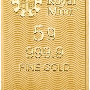 Britannia 5g Gold Bar - The Royal Mint | 99.99% Pure Fine Gold | Complete With Assay Card CertiCard Case, Unopened, Tamper-Proof Packaging | Certified & Authentic, Handled with Care