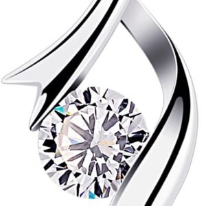 Women's Necklace, S925 Sterling Silver, Eternal Beauty Necklace, 5A Grade Zirconia Sparkling, Detachable Pendant, Christmas/Valentine's Day/Mother's Day/Birthday Gift, Comes with Gift Box