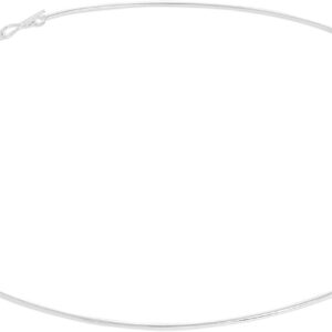 jewellerybox Sterling Silver Wire Choker 5 Inches