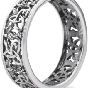 Hamilton & Young Women's 925 Sterling Silver Outlander Inspired Scottish Highland Interlace Ring